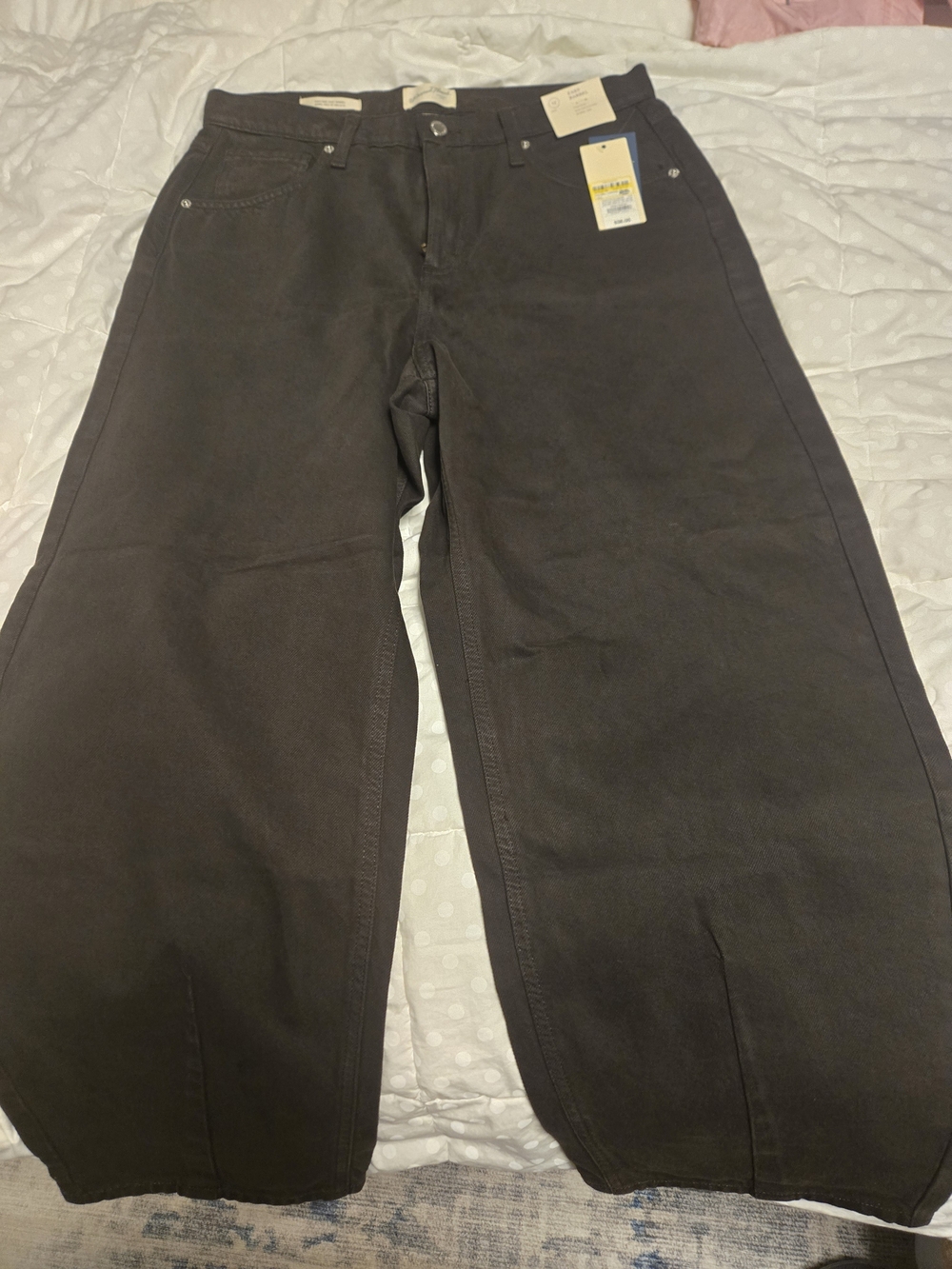 Universal Thread High-Rise Wide-Leg Jeans in Dark Brown
